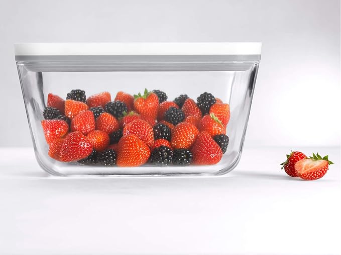 Zwilling J. A. Henckels Fresh Save 36803-003 Fresh & Save Vacuum Glass Containers, Set of 3 Sizes, Airtight, Heat-resistant Glass Storage Containers