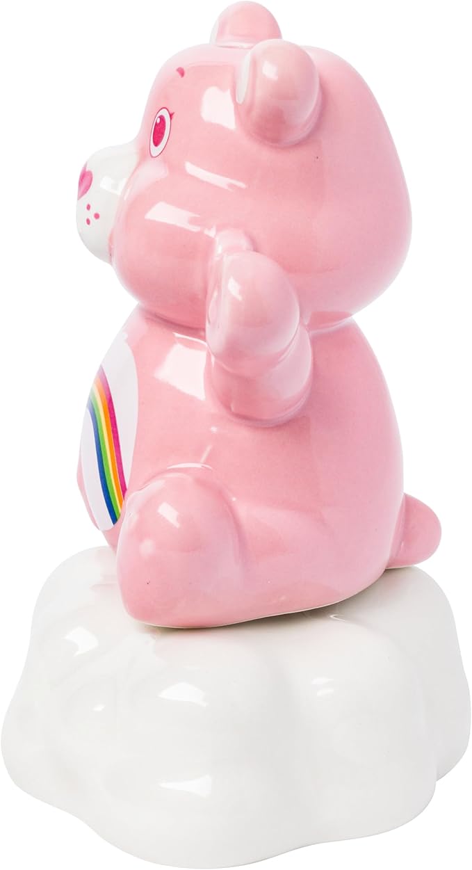 Silver Buffalo Care Bears 3d Ceramic Salt and Pepper Shaker Set Featuring Cheer Bear, 3.6” x 2.7” x 4.25”