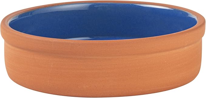 Restaurantware Terracotta Cazuela Bowls 2 Pack of 9 oz Durable Rustic Serving Dish Glazed Oven-Safe Bowl Freezer-Safe Tapas Dish Microwave-Safe Dishwasher-Safe