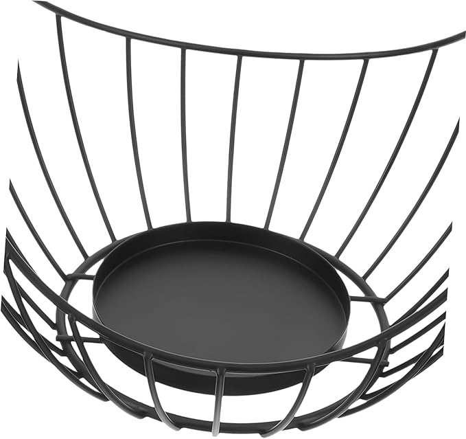 Veemoon Multifunctional Storage Basket with Handle Small Metal Magazine Holder for Organizing Newspapers Books and Files Sturdy Iron Storage Solution for Home and Office