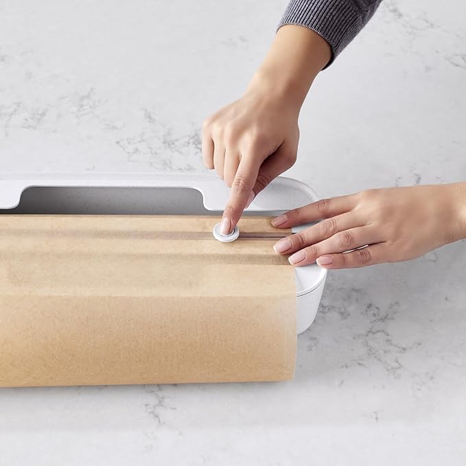 YouCopia StoraRoll Wrap Dispenser 2-in-1, Drawer Organizer for Foil, Plastic Wrap, Parchment and Wax Paper with Safety Cutters and Labels for Kitchen Organization