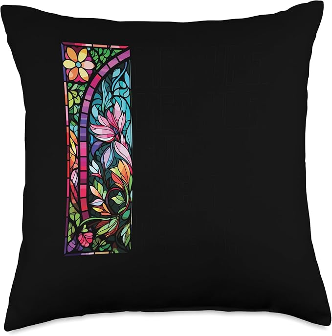 Stained Glass Tool Kit Glass Sheets Stained Glass Artist Throw Pillow