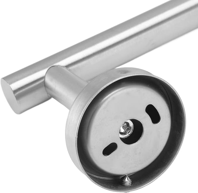 Tyenaza Towel Bar, Bathroom Hardware Set with Towel Rings Towel Bar Tissue Holder 5 Hooks 304 Stainless Steel, for Bathroom, Kitchen, Living Room