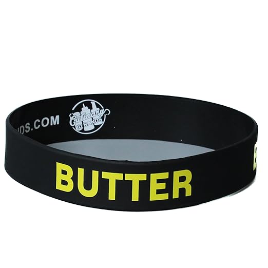 Culinary ID Bands "Butter Silicone Label Band for 32 oz. Widemouth Squeeze Bottle – Ideal for Use with Widemouth Squeeze and Sauce Bottles, Durable and Stretchable