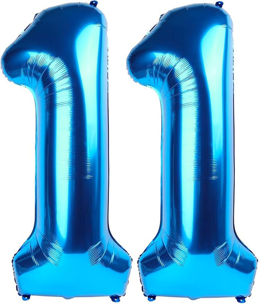 Dark Blue 11 Balloon, 40 Inch Number Balloons, Birthday Balloon Party Decoration for 11st Girls Boys, Anniversaries, Celebration Party, Graduation