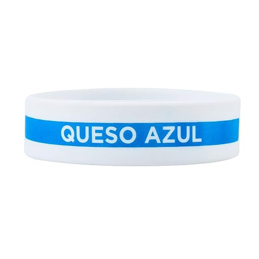 Restaurantware Silicone Squeeze Bottle Band 10 Count 2.75 Inch Dishwasher Safe Condiment Identification Band, Blue Cheese White Non-Slip Label Band for Condiment Labeling at Restaurants, Food Trucks