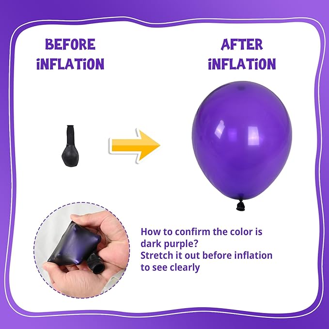 Blue Purple Balloon Garland Arch Kit, 104 PCS Metallic Purple Blue Black and Green Balloons with Star Balloons for Kids Boys Video Game Night Birthday Party Decorations