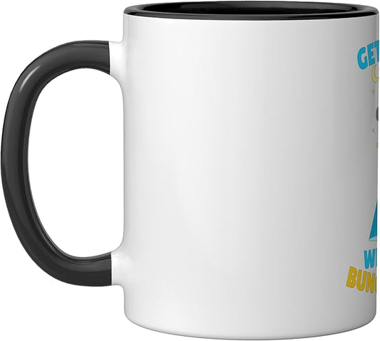 Get in, Loser We're Doing Bunghole Stuff Funny Alien Ceramic Mug, Black/White