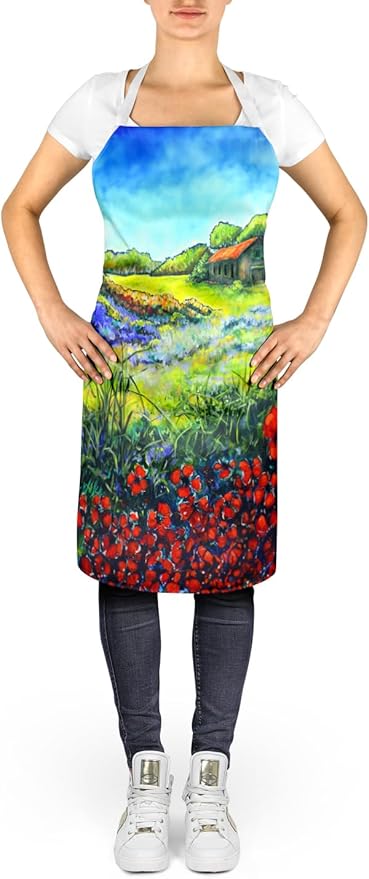 Caroline's Treasures Back Home Apron Cooking Kitchen Server Baking Crafts Gardening for Adult Women Men, Unisex, Large, Multicolor