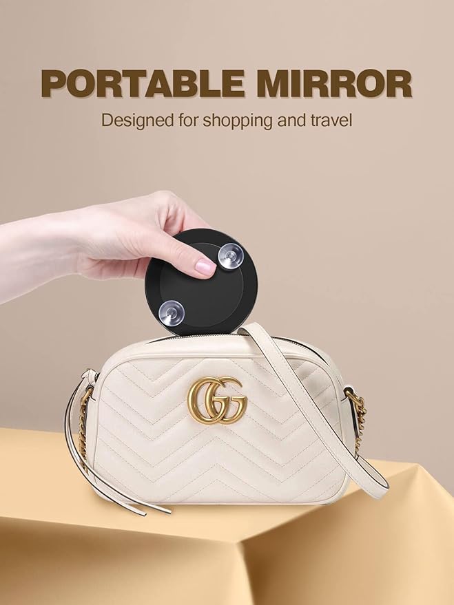 Macaki 30X Magnifying Mirror with 2 Suction Cups, 3.5 inches Magnified Makeup Mirror and Slant Tweezers,Black,1PC