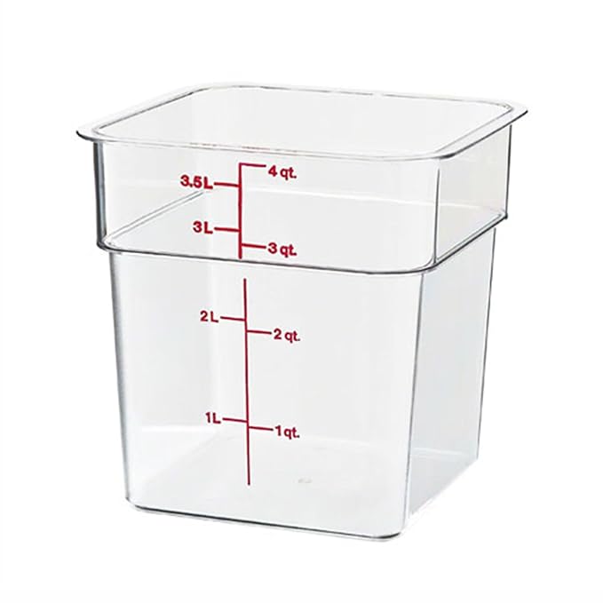 Cambro 4SFSCW135 CamSquare Polycarbonate Square Food Storage container