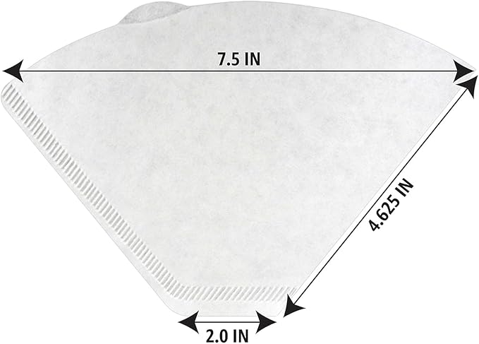 Amazon Basics Number 4 Cone Coffee Filters for 8-12 Cup Coffee Makers, White, 100 Count