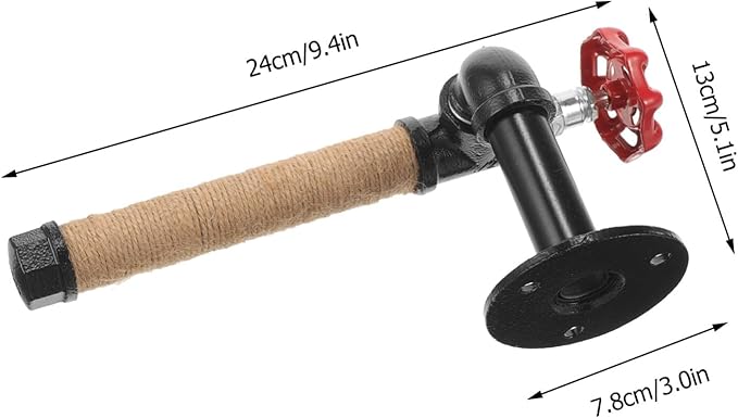 UKCOCO Industrial Paper Towel Holder Under Cabinet Counter Dispenser Farmhouse Rustic Vintage Wall Mount Hanging Paper Towel Rack for Kitchen Bathroom