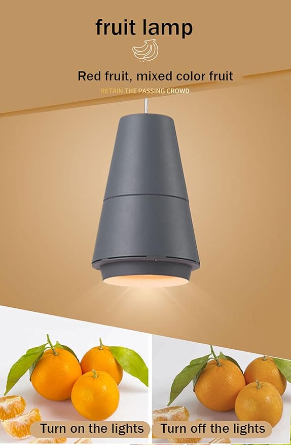 Fresh Food Pendant Light for Supermarket, Lamp for Fruit Vegetable Bread Seafood and Meat, Food Chandelier(Seafood Lamp)