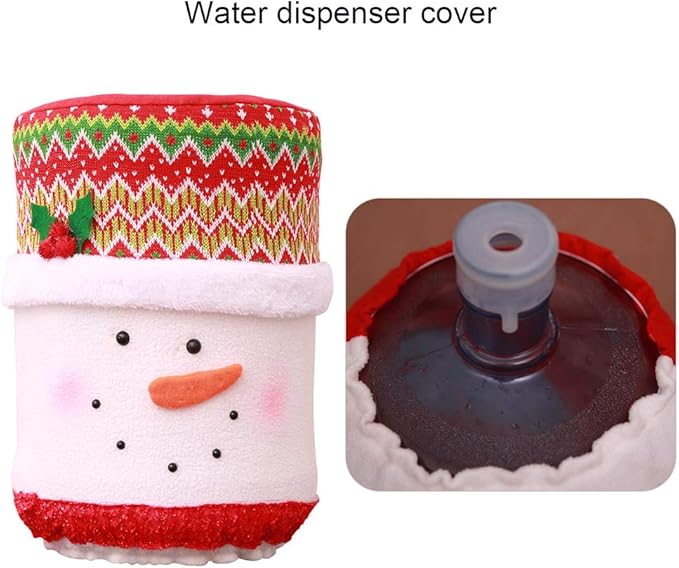 Acouto on Dispensers,Reusable Cover with Festive Design Reusable Dispenser Cover,Christmas Kitchen Decor,Festive,Holiday Dispenser Decoration,Cloth Co (179)