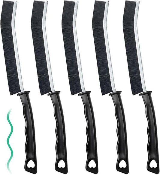 5 Pcs Crevice Cleaning Brush Multifunctional Hard Bristle Gap Cleaning Brush Tool, Gap Brush Suitable for Bathrooms, Kitchen Surfaces, Windows Groove and Faucets