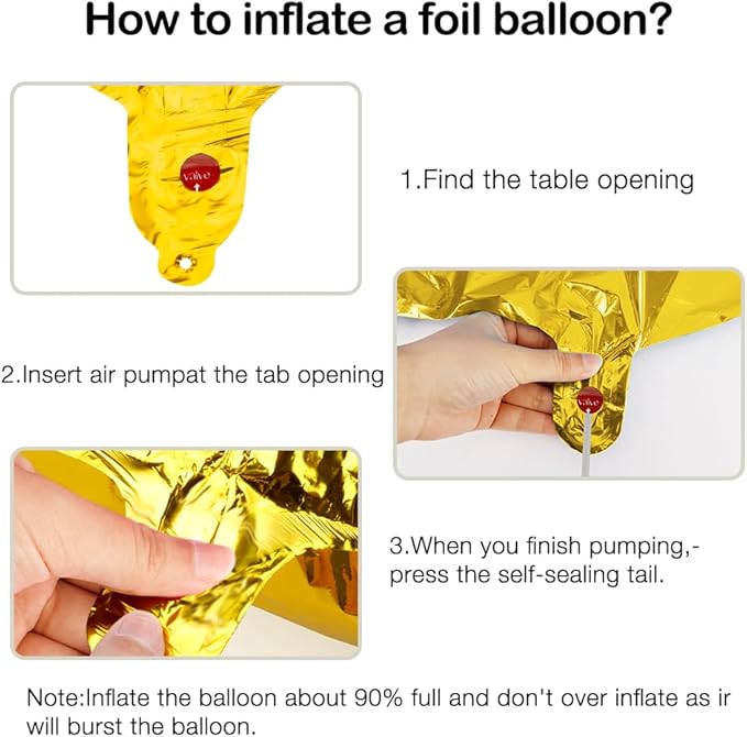 2026 Balloons, 2026 Number Balloons, 2026 Gold Balloon, Foil Graduation Balloon for 2026 Graduation Decorations Class of 2026 New Year Anniversary Birthday Home Office Party Supplies Decor, 16 Inch