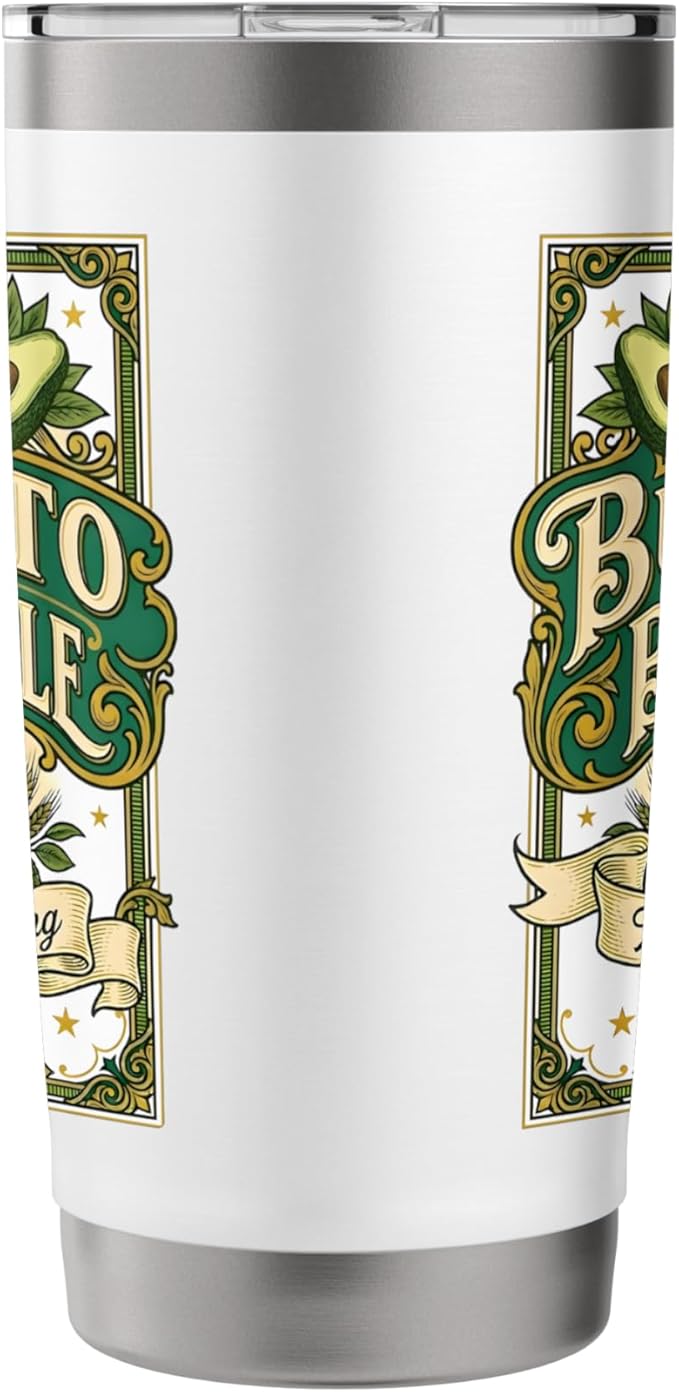 Burrito Brown Ale Mexican Food Retro Funny Beer Label Stainless Steel Insulated Tumbler