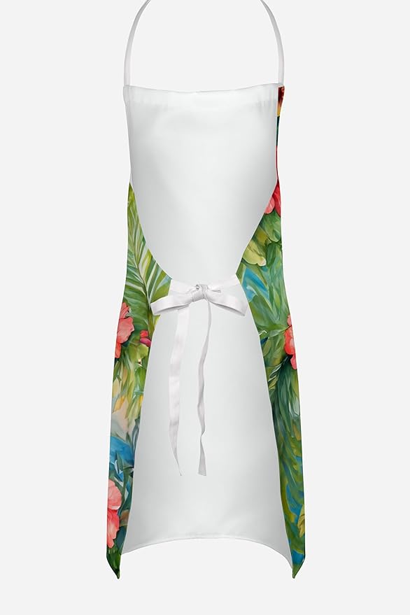 Caroline's Treasures Papillon Luau Apron Cooking Kitchen Server Baking Crafts Gardening for Adult Women Men, Unisex, Large, Multicolor
