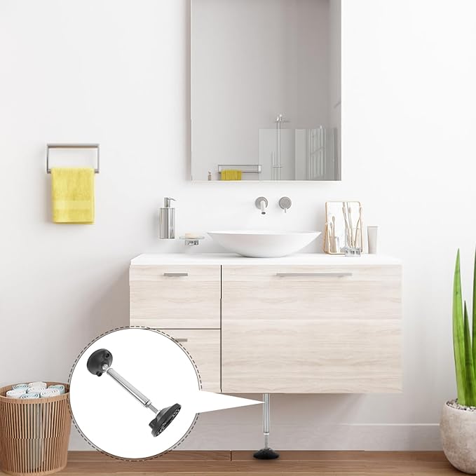 OSALADI Telescopic Cabinet Support Pole for Adjustable Bathroom Installation Stable Support Rod Range for Sink Leg Frames and Cabinet Brackets User-friendly Design