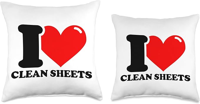 I Love Clean Sheets Throw Pillow