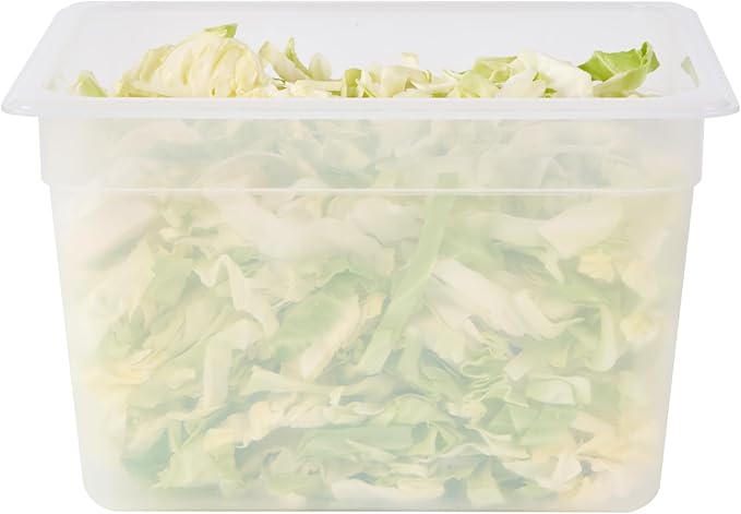 Restaurantware Food Storage Container 10 Pack of 12.7 x 10.3 x 7.8 Inches Plastic Stackable Storage Box White Reusable Label Container Dishwasher Safe For Restaurants And Kitchens