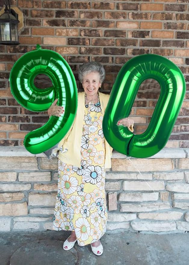 40 Inch Dark Green Numbers 9 Balloon, Balloons Decorations for 9 19 90 Birthday Party, Engagement, Wedding, Graduations, Photo Shoot Supplies