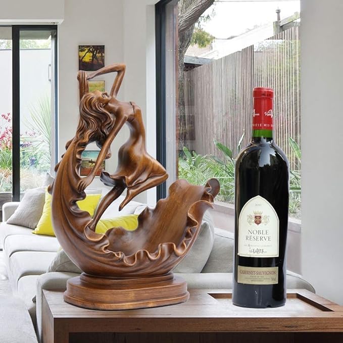 Wine Holder European Beauty Wine Rack Personality Home Kitchen Restaurant Resin Wine Rack Decoration Countertop Cabinet Cellar Narrow