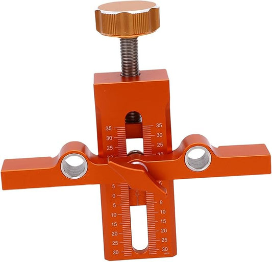 ViaGasaFamido Cabinet Door Mounting Fixture, Adjustable Aluminum Alloy Positioner for Installation of Cabinets, Kitchens and Bathrooms