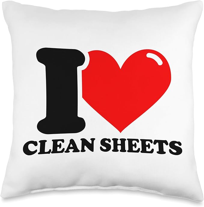 I Love Clean Sheets Throw Pillow