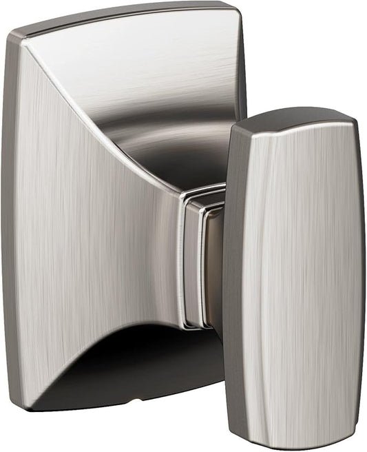 Amerock BH36010G10 | Brushed Nickel Single Robe Hook | 2-5/8 in. (67 mm) Length Towel Holder | Highland Ridge | Towel Hook for Bathroom | Bathroom Hardware | Bath Accessories