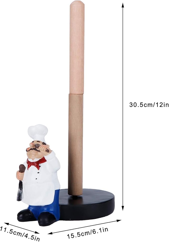 Double Layer Towel Holder Crafts Display for Kitchen Shop Restaurant Decoration