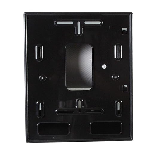 Thunder Group PLSTD393 Paper Towel Dispenser, 11" x 10-1/2" x 13-1/2", Square, Wall-Mount, Full-Swing Cover, Key-Lock, Plastic, Transparent