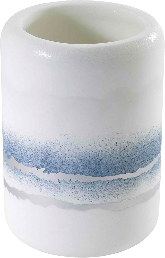 Avanti Linens - Tumbler, Resin Countertop Accessories, Marble Inspired Bathroom Essentials (Murano Collection)