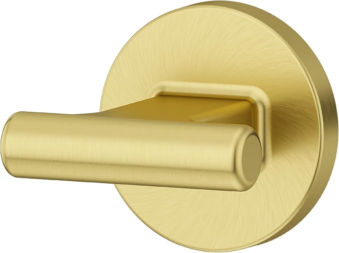 Pfister Capistrano Towel Hook, Bathroom Towel & Robe Hook, Wall-Mounted, Screw-in, Brushed Gold Finish, BRHCSO0BG