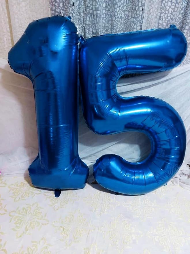 50 Balloon Number, Dark Blue Balloons 40 Inch Birthday Decorations for 50th, Big Digital Balloons for Wedding, Anniversaries, Celebration Party, Graduation, Photo Prop