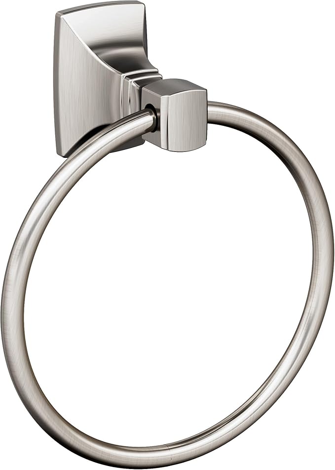 Amerock BH36012 Highland Ridge 7-7/16" Wall Mounted Towel Ring - Brushed Nickel