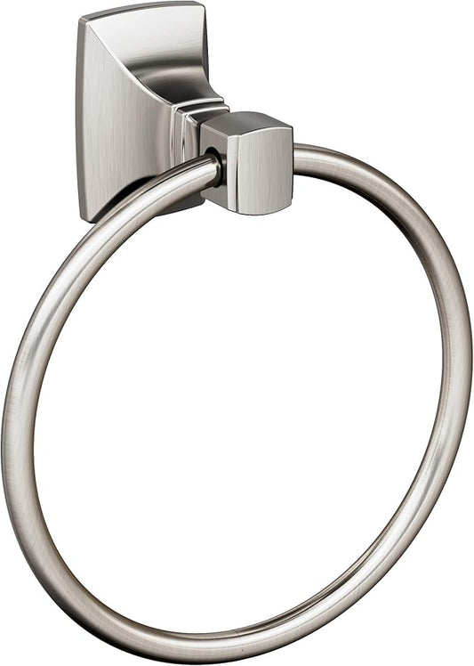 Amerock BH36012 Highland Ridge 7-7/16" Wall Mounted Towel Ring - Brushed Nickel