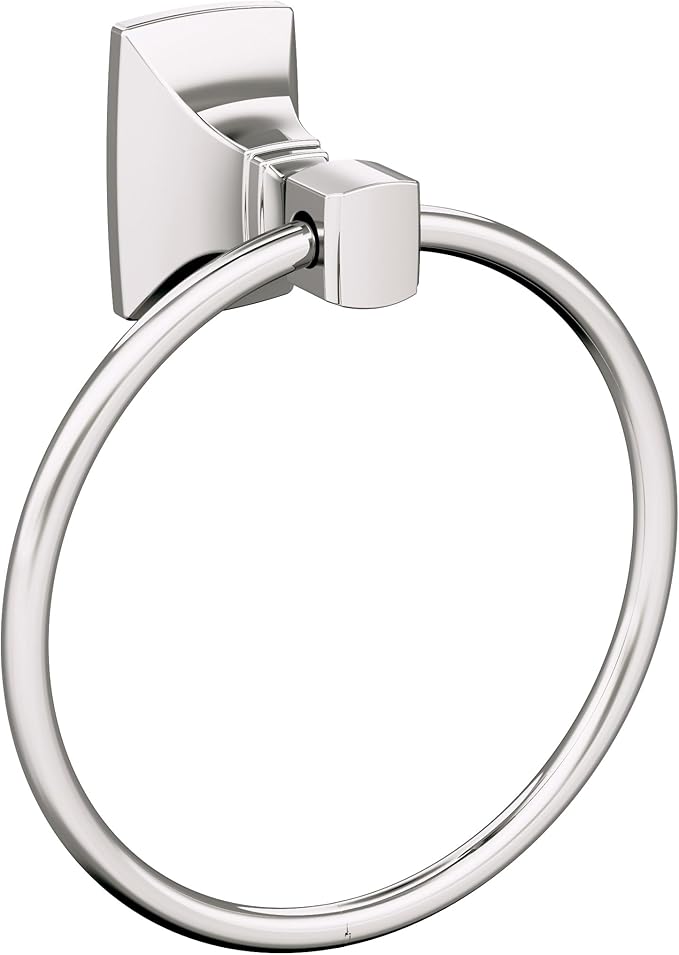 Amerock Highland Ridge Polished Nickel Closed Towel Ring, BH36012PN