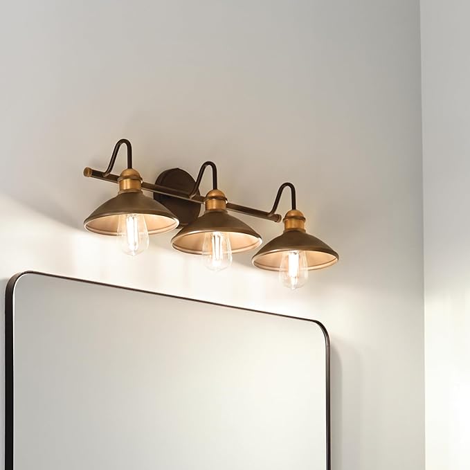 Kichler Lighting Clyde 26.25" 3 Light Vanity Light in Olde Bronze®