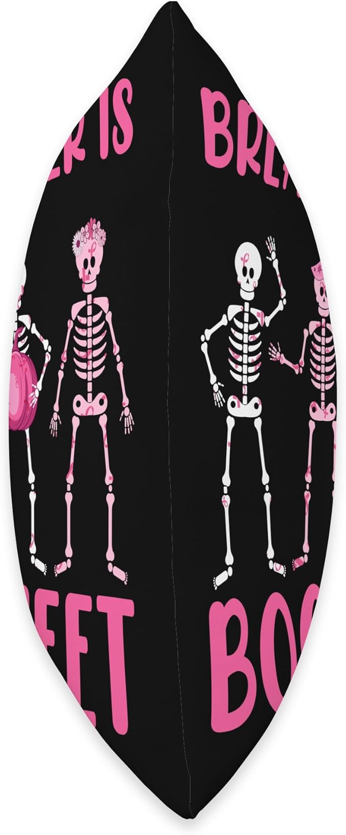 Breast Cancer is Boo Sheet Halloween Fight Breast Cancer Pink Ribbon Support Throw Pillow, 18x18, Multicolor