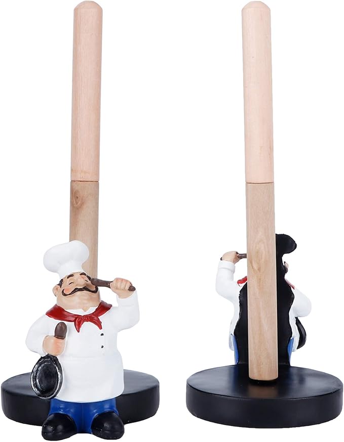 Double Layer Towel Holder Crafts Display for Kitchen Shop Restaurant Decoration