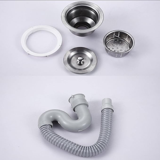 Wall Mounted Stainless Steel Sink, Hand Wash Basin, Workstation Sink Includes Drain and Downpipe, for Hotels, Restaurants, Kitchens,Silver,D(37x32cm)