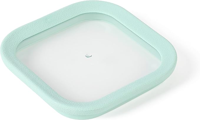 Martha Stewart Langstaff 6 Piece 60 oz, 37 oz, 17 oz Square Stackable Container Set w/Martha Blue Lid
