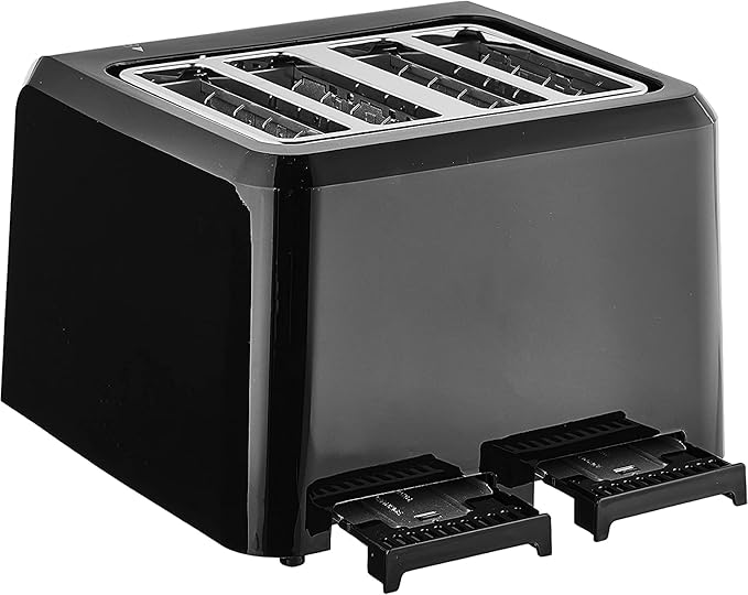 Cuisinart 4-Slice Compact Plastic Toaster, Black, CPT-142BKP1