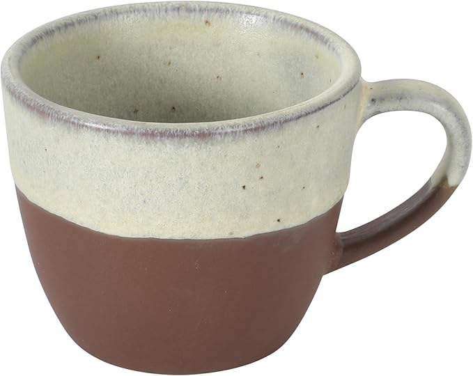 Gibson Elite William Crest 8 Piece Cup & Saucer Set, 4 Stoneware Cups & 4 Saucers, Reactive Glaze Finish, 3.5oz Espresso Cups, 5.5” Saucers, Round Coffee Set, Microwave & Dishwasher Safe - Green