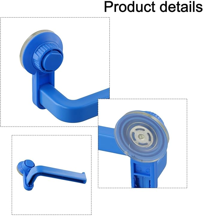 Punch-Free Paper Towel Holder, 10x14.5cm Wall-Mounted Toilet Roll Dispenser with Strong Suction Cup, ABS Material Bathroom Storage Organizer for Kitchen and Restroom(blue)