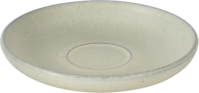 Gibson Elite William Crest 8 Piece Cup & Saucer Set, 4 Stoneware Cups & 4 Saucers, Reactive Glaze Finish, 3.5oz Espresso Cups, 5.5” Saucers, Round Coffee Set, Microwave & Dishwasher Safe - Green
