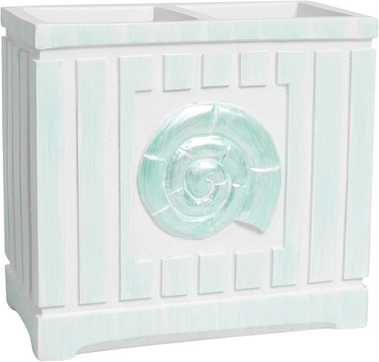 Sweet Home Collection Bathroom Accessories Sets Unique Collections Modern Classic Contemporary Decorative Beautiful Designs Bath Shower Tub Décor, Toothbrush Holder, Beach Shells (Pack of 1)