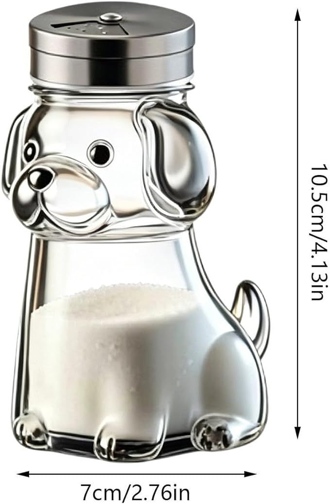 Animal Seasoning Jars, Fine Salt Shaker, Kitchen Utility with Portable Feature, Household Fixture with Secure Grip, 2.76x4.13 inches Dining Accessory, Organizer for Jelly Condiments Spices Preparation